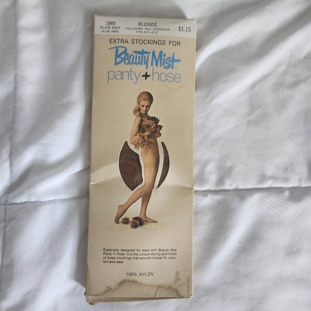 Beauty Mist Panty + Hose in Blonde Tall - Extra Tall New In Box